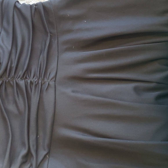 Forever 21 Sheer Layered Black Knee Length Halter Dress Size Medium - Picture 14 of 15